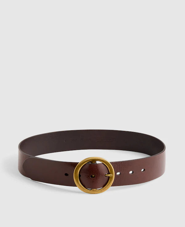 Circle Belt in Leather | Madewell