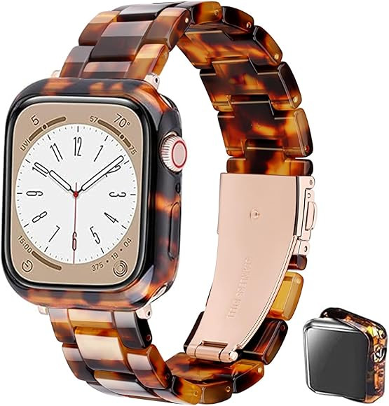 Band with Case Compatible with Apple Watch 49mm 46mm 45mm 44mm 42mm 41mm 40mm 38mm,Women Men Fash... | Amazon (US)