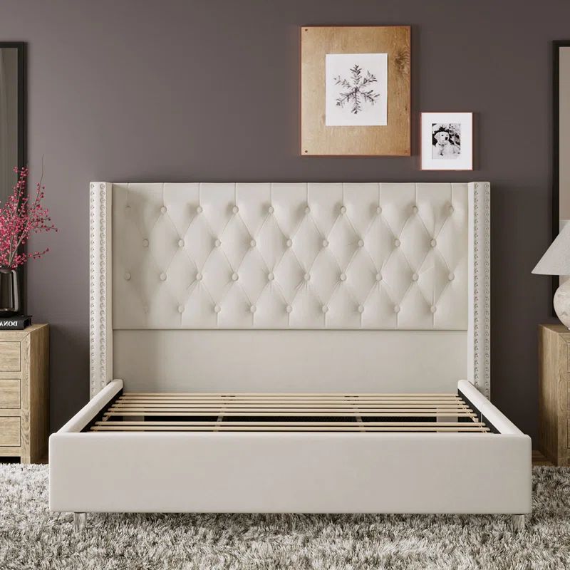 Dryden Upholstered Wingback Bed | Wayfair North America