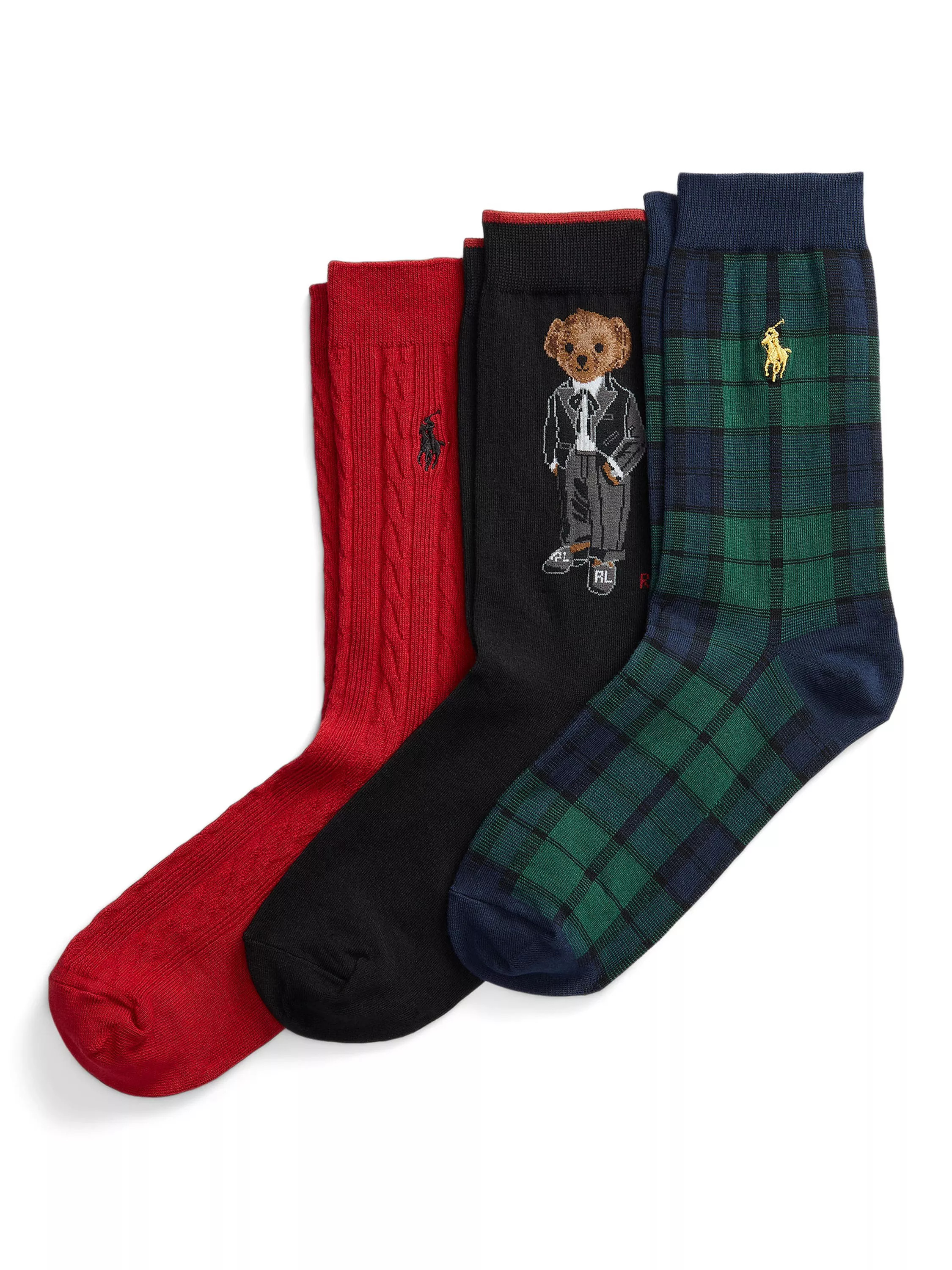 Ralph LaurenTuxedo Bear Ankle Socks Gift Box | John Lewis (UK)