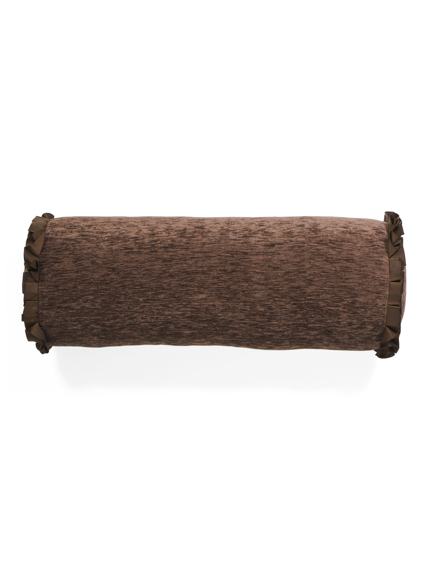 7x20 Velvet Chenille Ruffle Bolster Pillow | TJ Maxx