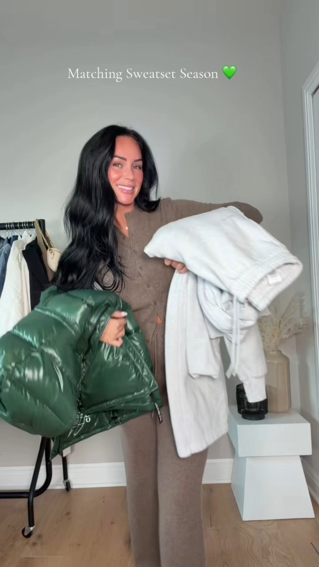 Matching sweats you need ! My full outfit details on my LTK in the “outfit inspo” section 💚 

My sizing 5’7, 145lbs, 32dd
I’m wearing size smalls, soze small tall pants 

#LTKootd #LTKgrwm #LTKActive