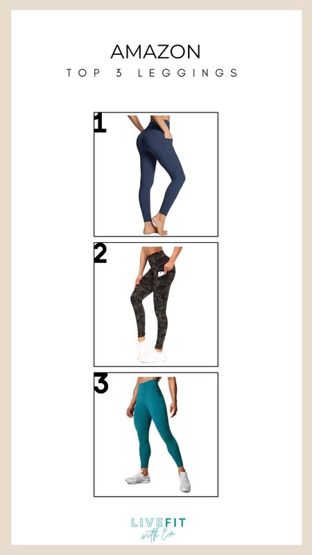 Check out my top 3 leggings from Amazon that mix style, comfort, and performance. Whether you're into classic navy, bold patterns, or striking colors, there’s a pair just waiting to become your new workout BFF! Which one would you pick for your next gym session? #AmazonFinds #LeggingsLove #FitnessFashion

#LTKSeasonal #LTKfindsunder50 #LTKfitness