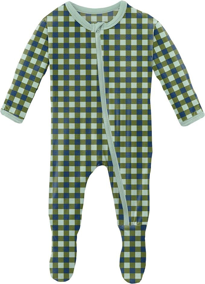 KicKee Pants Print Footies with Zipper, Super Soft One-Piece Jammies, Viscose from Bamboo Sleepwe... | Amazon (US)