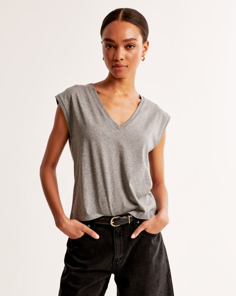 Essential Easy V-Neck Tank | Abercrombie & Fitch (US)