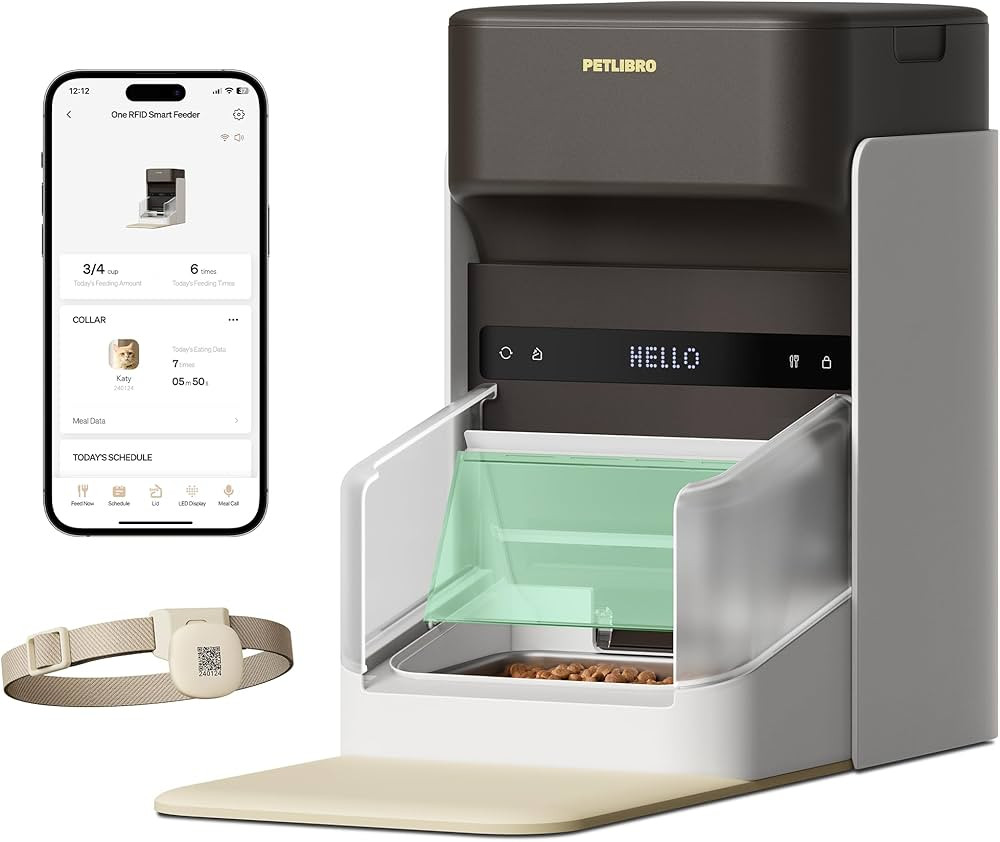 PETLIBRO Upgraded RFID Automatic Cat Feeder, 5G Wi-Fi Automatic Pet Feeder, 3L Auto Cat Feeder Ap... | Amazon (US)