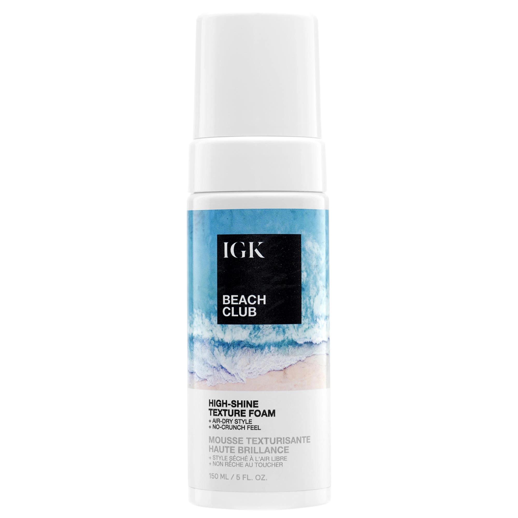 IGK Beach Club High-Shine Hair Texture Foam 5 oz | Sephora (US)
