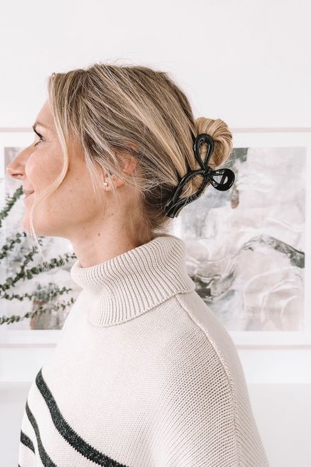 The cutest bow claw clips from amazon! Such a cute and easy hairstyle - currently my go-to mom hairstyle!

#LTKfindsunder50 #LTKstyletip #LTKbeauty
