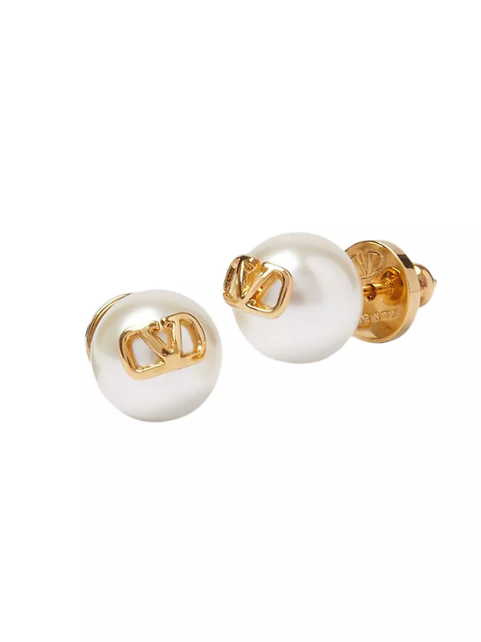 VLogo Signature Earrings With Pearls | Saks Fifth Avenue