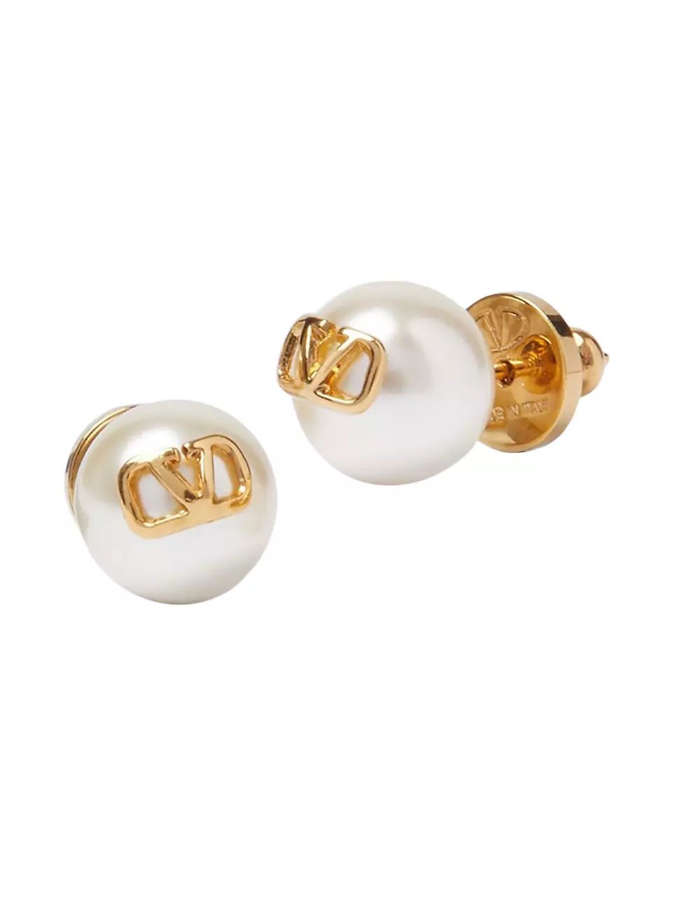 VLogo Signature Earrings With Pearls | Saks Fifth Avenue