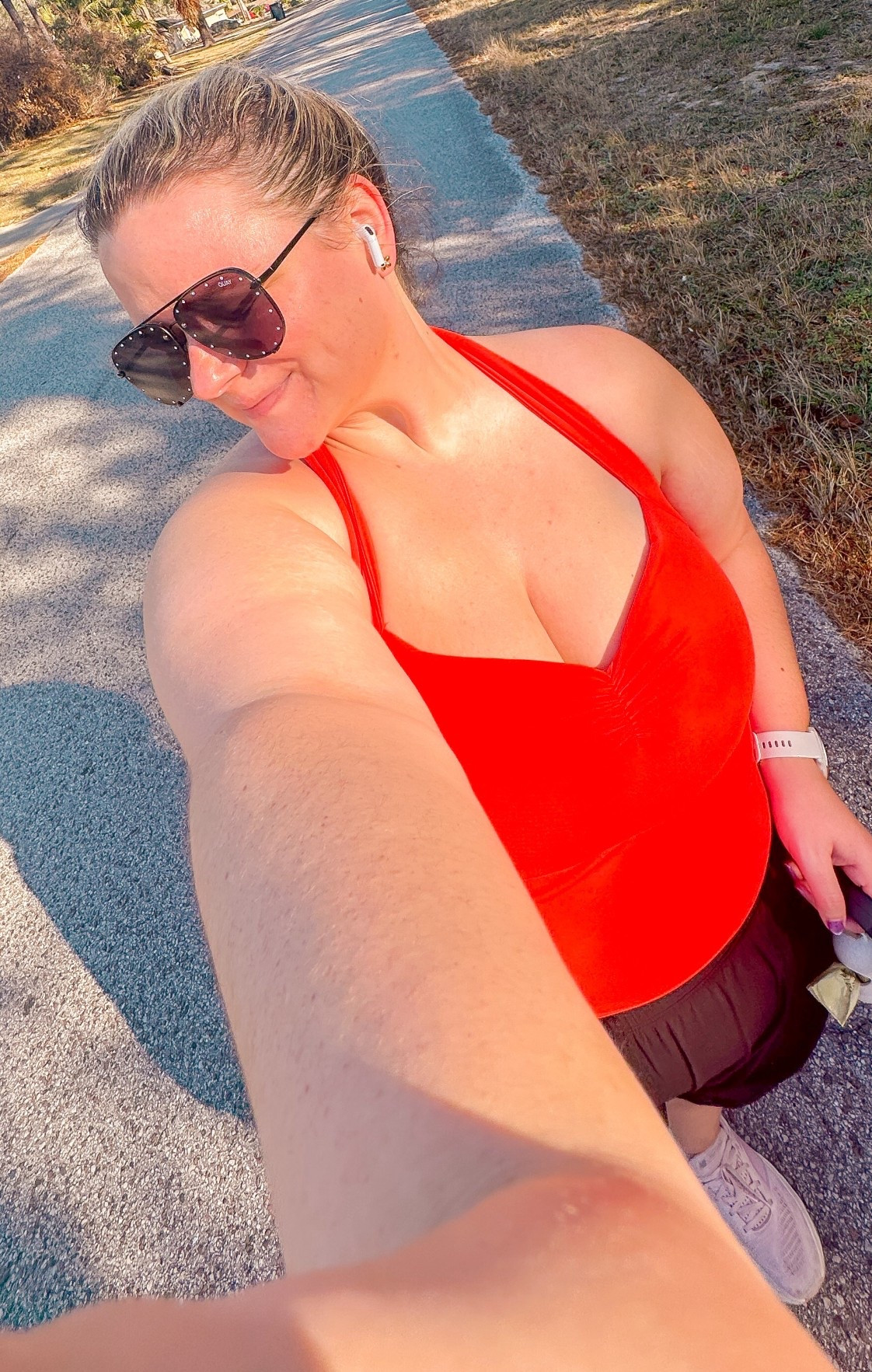 Morning walk ootd 🍉🌸👟☀️ 

#LTKfitnessgoals #LTKootd #LTKmorningroutine