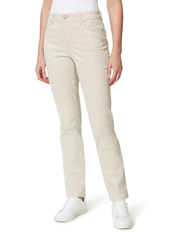 Bandolino Women's Mandie Signature Fit High Rise Straight Leg Jean Plus Size | Amazon (US)