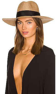 Nikki Beach Terra Hat in Almond & Black from Revolve.com | Revolve Clothing (Global)