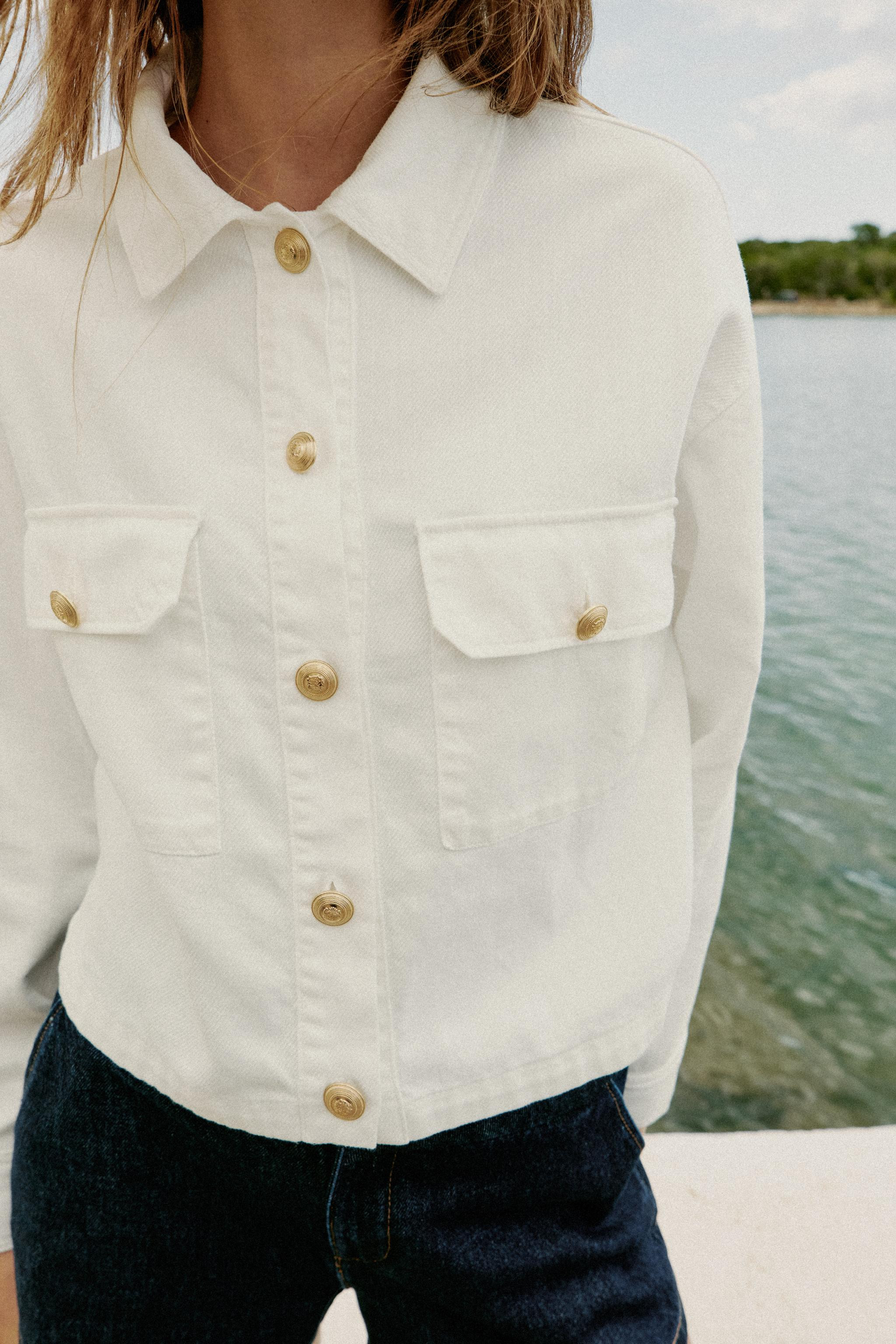 GOLD BUTTON JACKET | Zara US