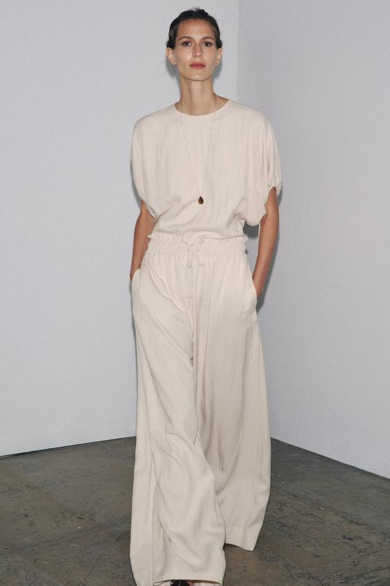 ZW COLLECTION FLOWY PAJAMA PANTS | Zara US