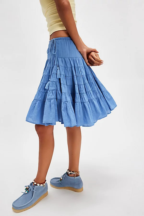 Many Layers Solid Midi Skirt | Free People (Global - UK&FR Excluded)
