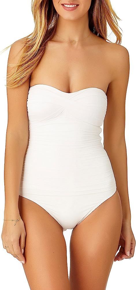 Anne Cole Women's Twist Front Shirred One Piece Swimsuit | Amazon (US)