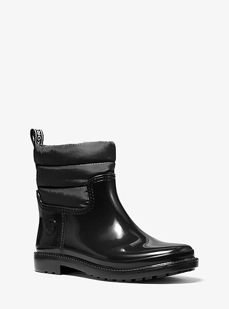 Blakely PVC and Quilted Nylon Rain Boot | Michael Kors US