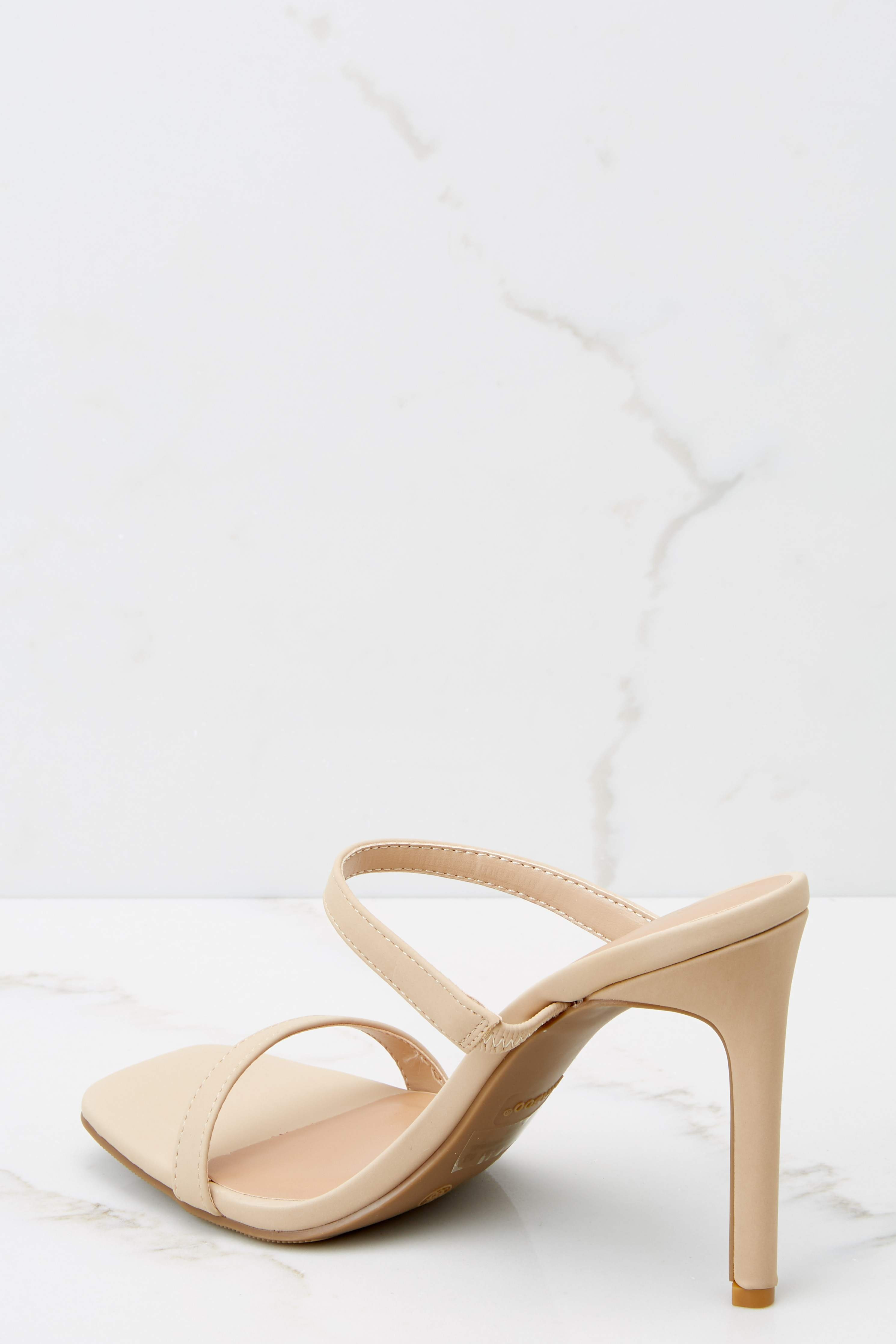 Always The Lead Nude High Heel Sandals | Red Dress 
