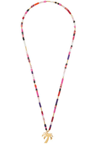 Palm Angels - Multicolor Palm Beads Necklace | SSENSE