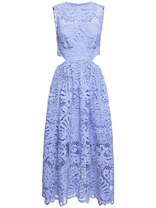 Lace cutout midi dress | Luisaviaroma