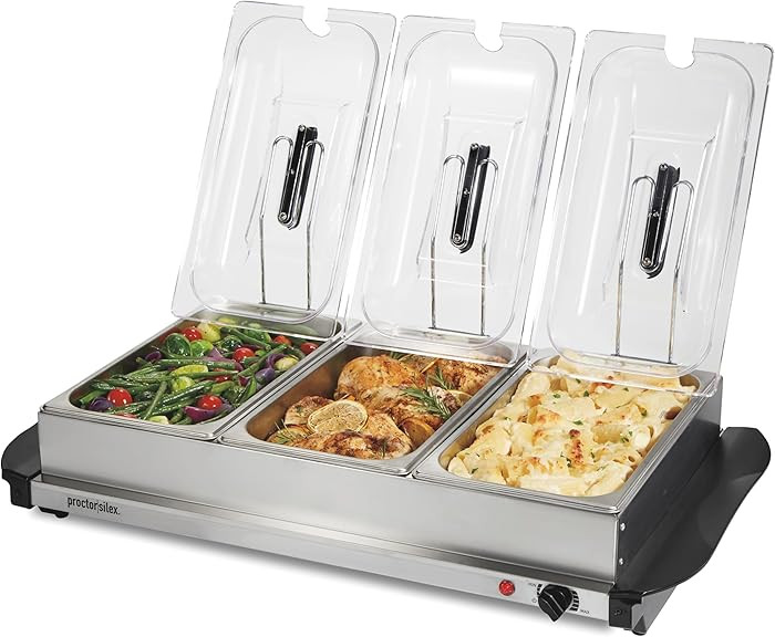 Proctor Silex Buffet Server & Food Warmer, Adjustable Heat, for Parties, Holidays and Entertainin... | Amazon (US)