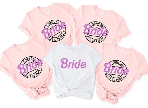 Bachelorette Party Shirts-Bridal Party Shirt-Bride Shirt-Wife Shirt-Barbie Theme Party Shirt-Brid... | Etsy (US)