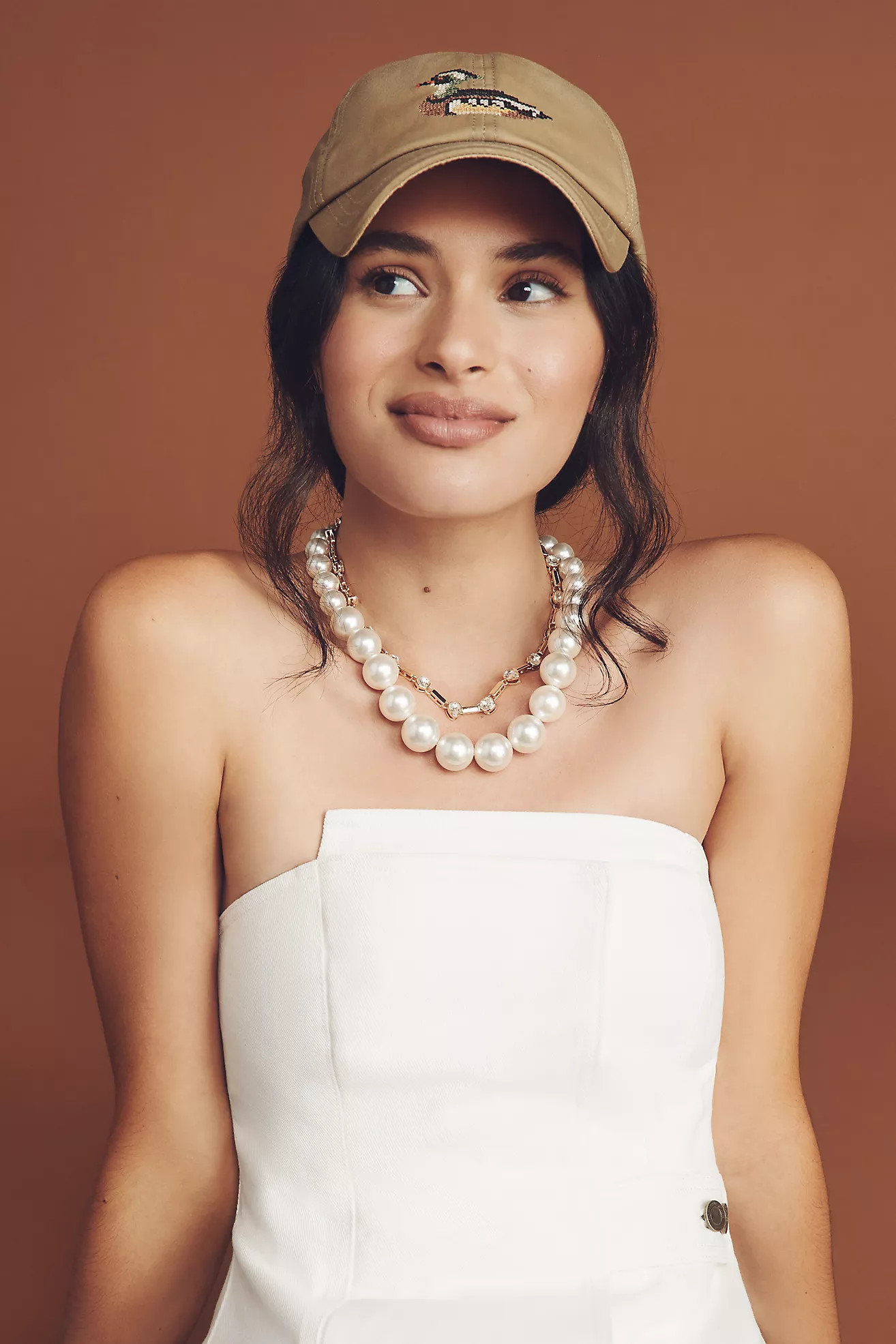 Needlepoint Icon Waxed Canvas Baseball Cap | Anthropologie (US)