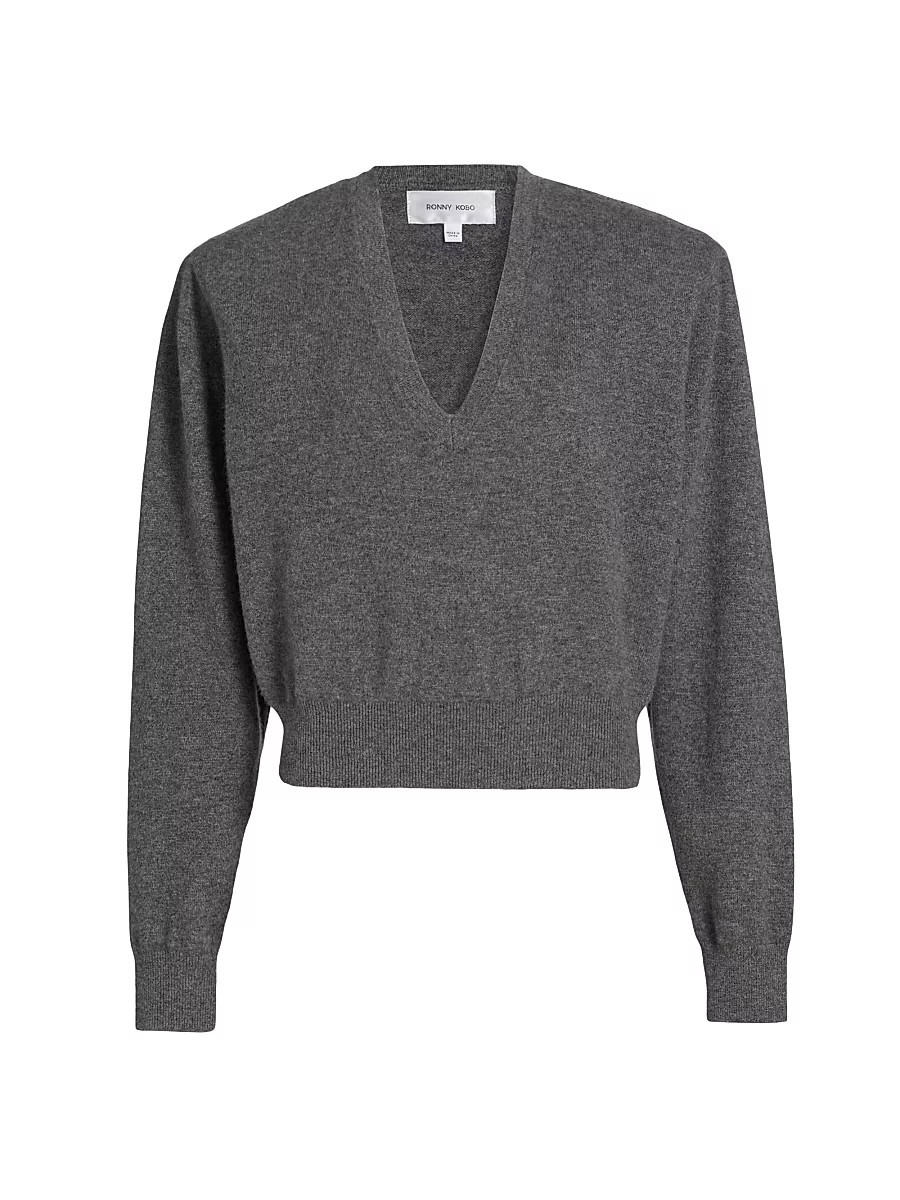 Women's Landen Cashmere Sweater - Light Grey - Size XL | Saks Fifth Avenue