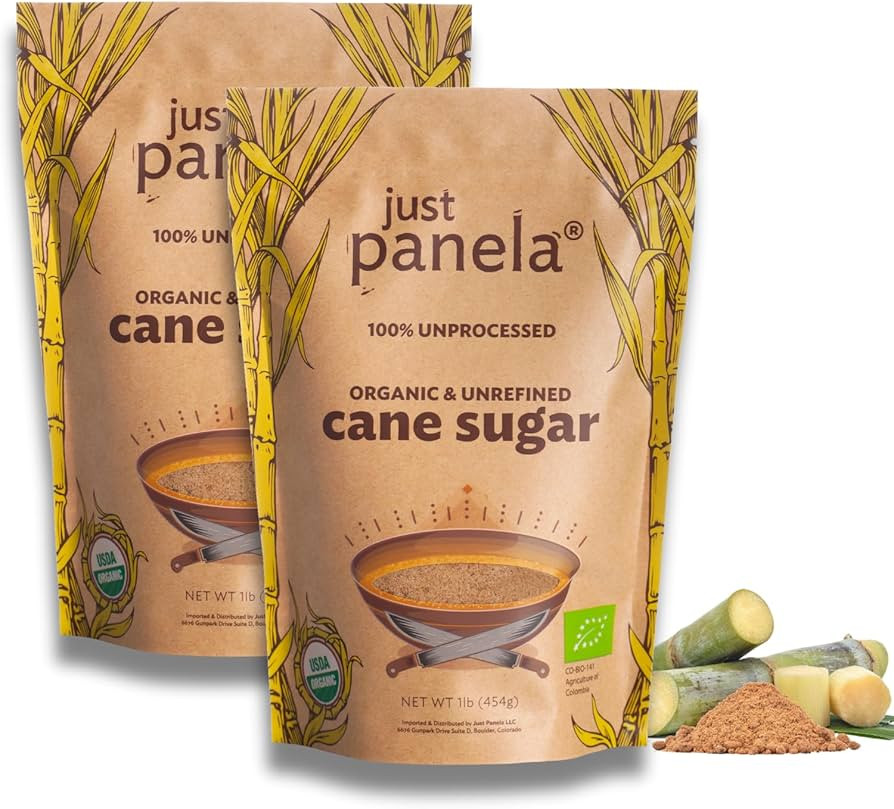 Organic Unrefined Cane Sugar - 1 Pound, Pack of 2 - Sweeten Your Coffee with Natural Cane Sugar -... | Amazon (US)