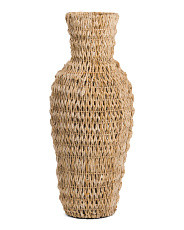 Rattan Woven Floor Vase | Marshalls