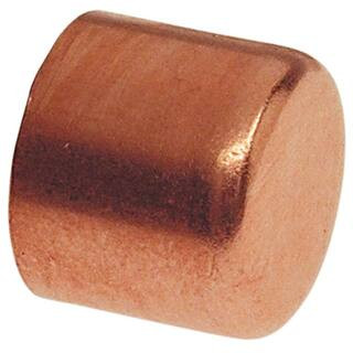 1 in. Copper Pressure Tube Cap Fitting | The Home Depot