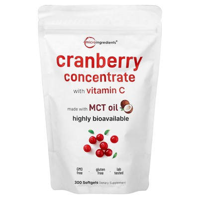 Micro Ingredients Cranberry Concentrate With Vitamin C, 300 Softgels | Target