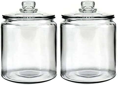 Amazon.com: Anchor Hocking Heritage Hill Glass 0.5 Gallon Storage Jar, Set of 2 : Home & Kitchen | Amazon (US)