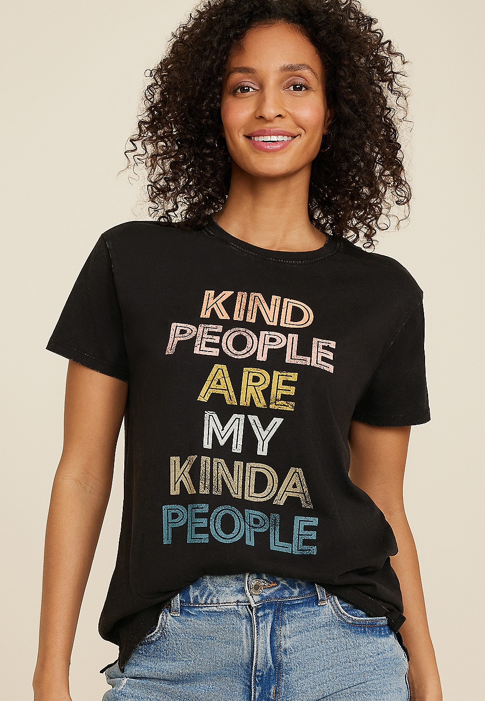 Kind People Are My Kinda People Relaxed Fit Graphic Tee | Maurices