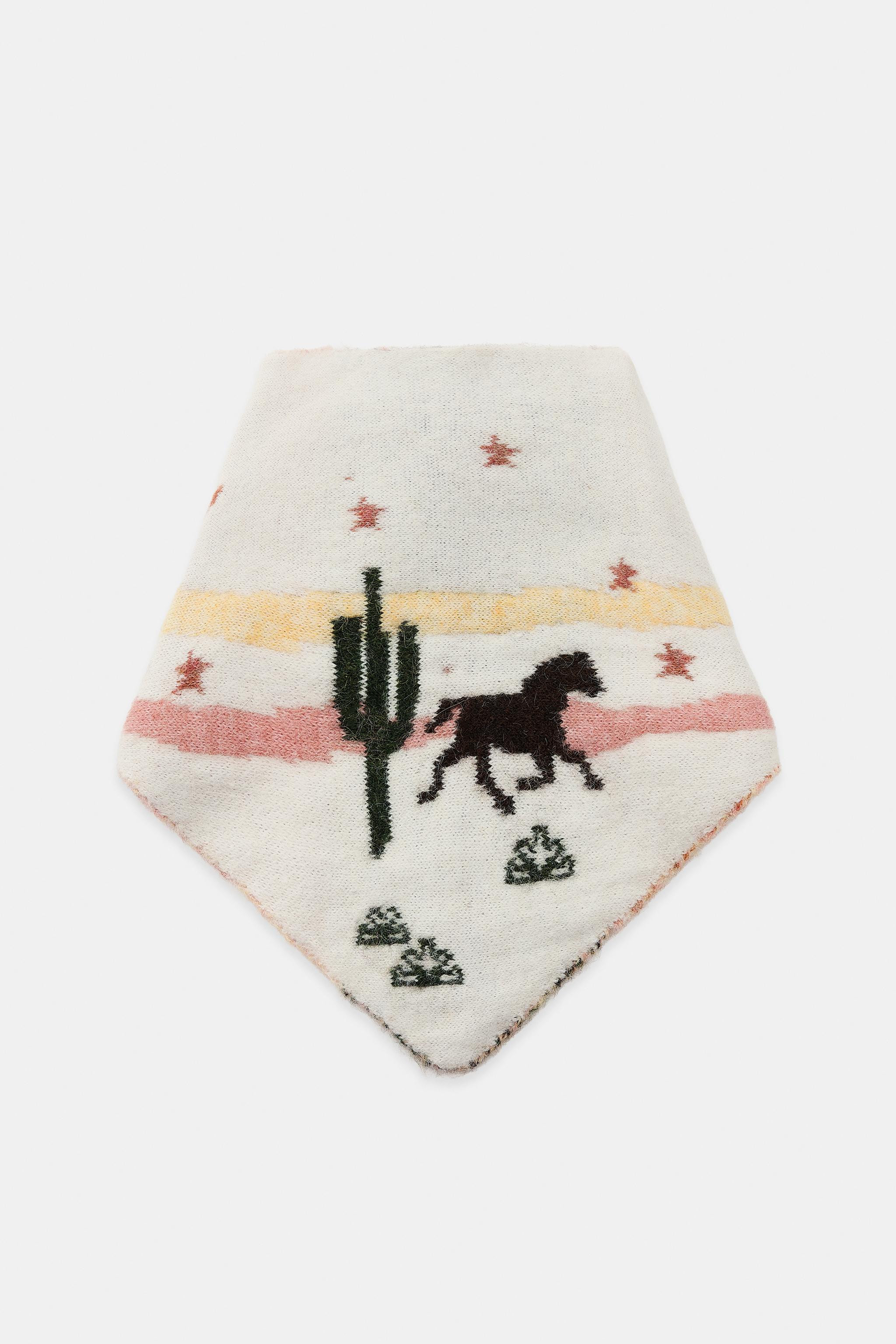 PRINTED KNIT BANDANA | Zara DE