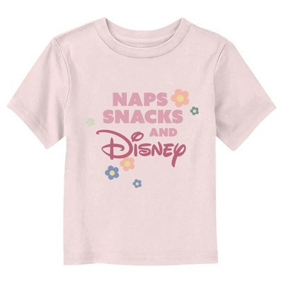 Disney Naps and Snacks  T-Shirt - Light Pink - 3T | Target