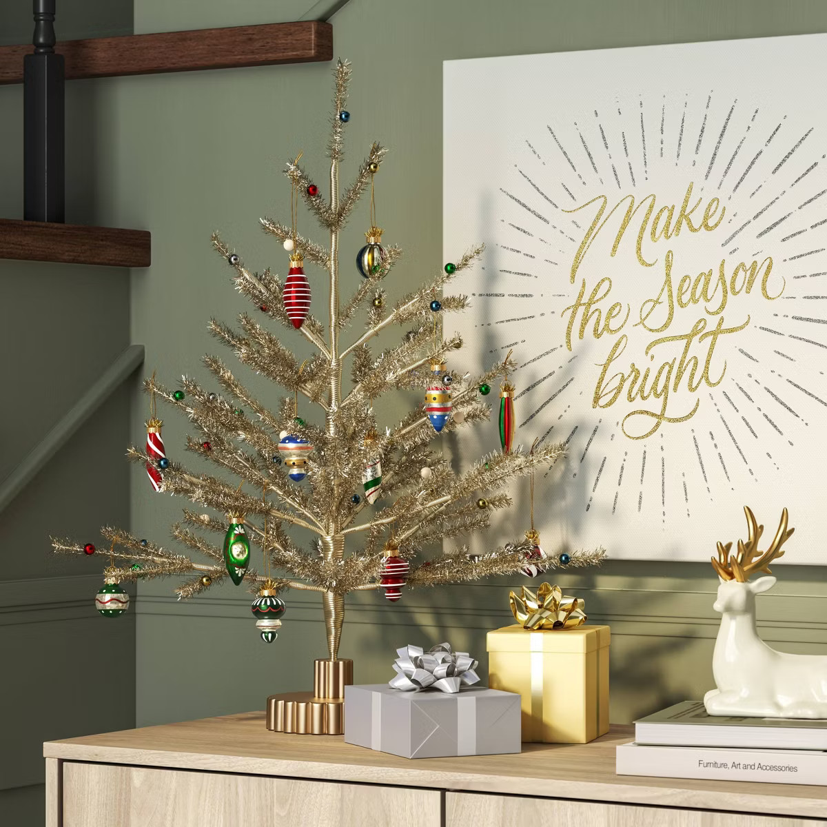 Christmas Set Of 12 Mini Ornaments Tree Ornaments  - Threshold™ | Target