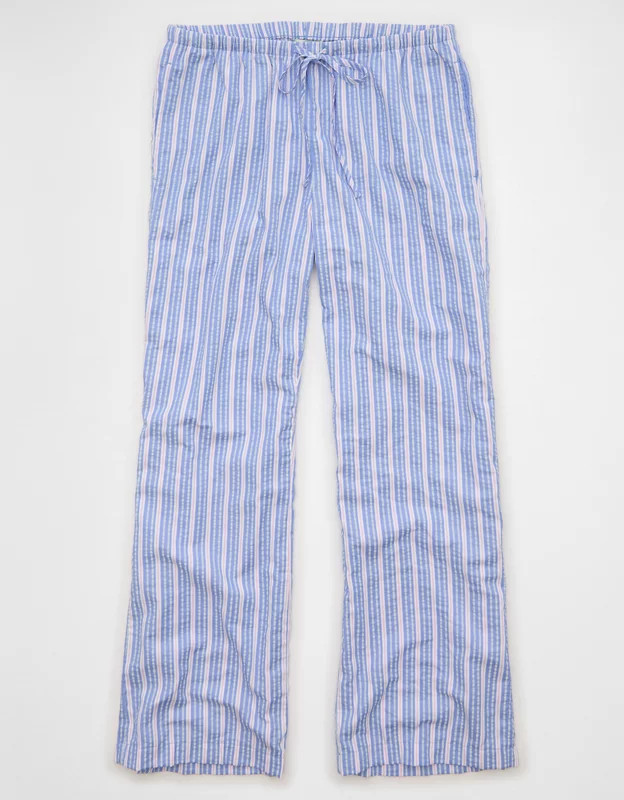 AE Seersucker Wide Leg Easy Pant | American Eagle Outfitters (US & CA)