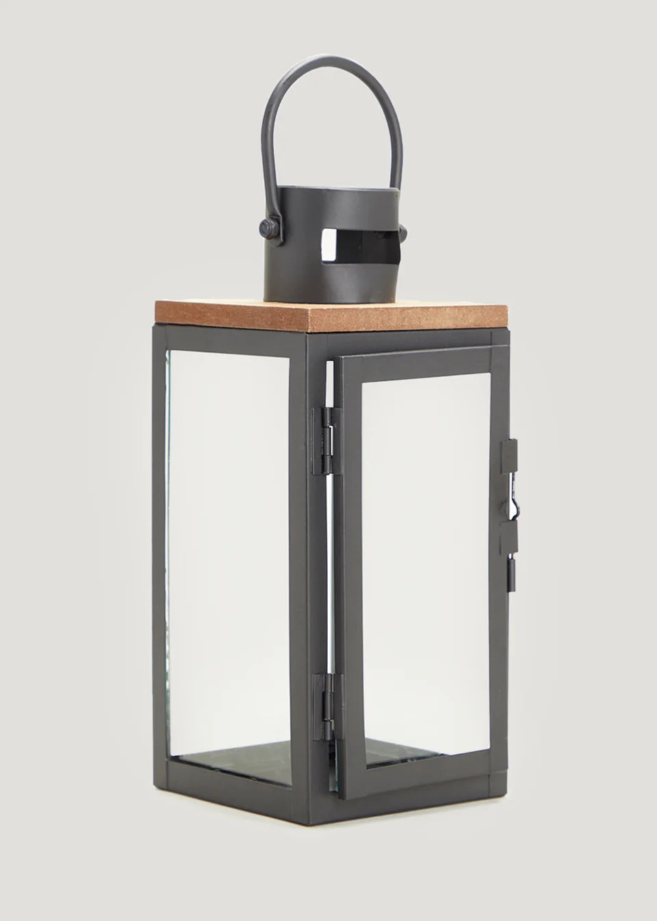 Black Metal Lantern (19.5cm) | Matalan (UK)