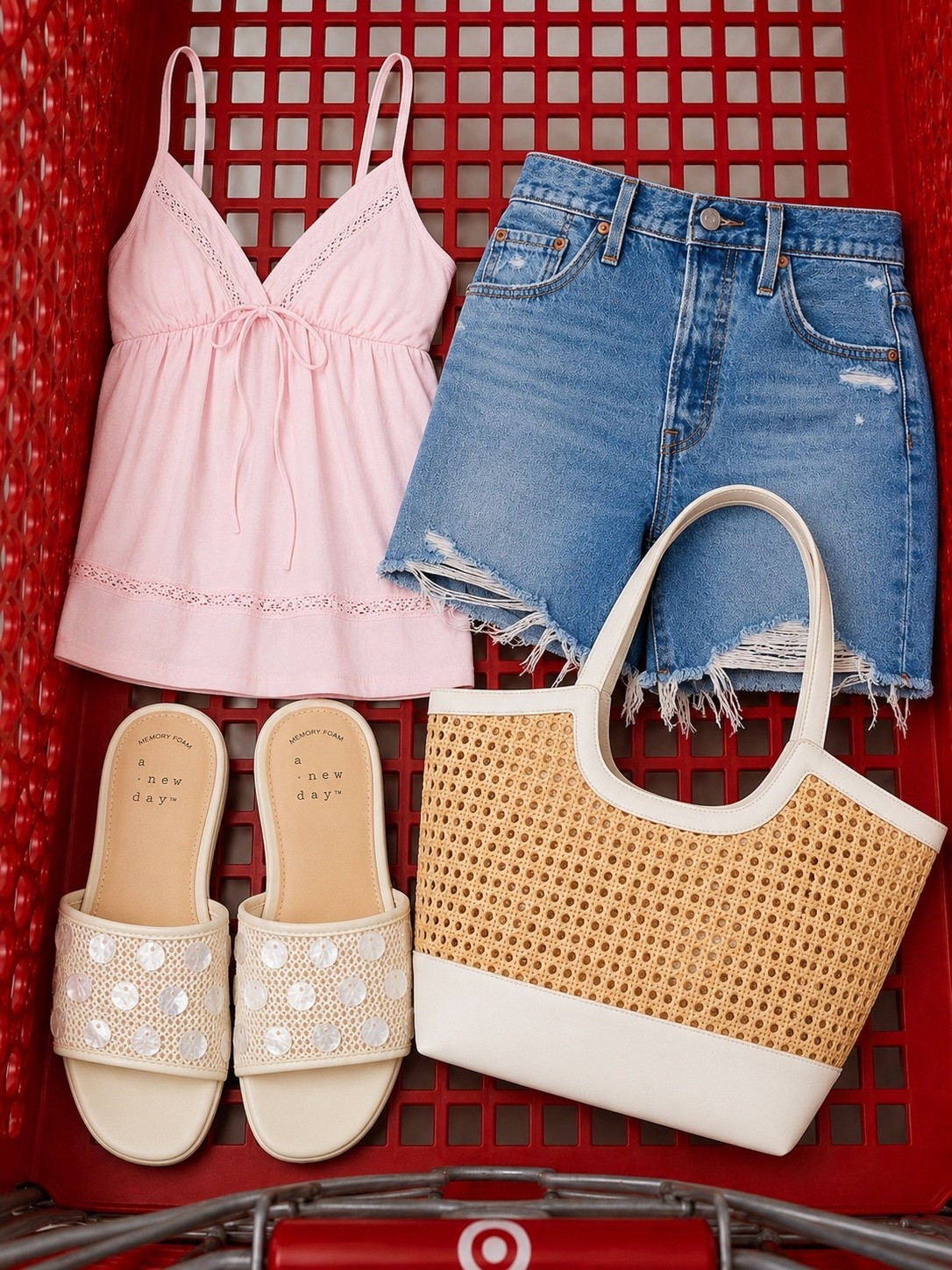 Pretty in Pink Summer Style 🌸☀️

This outfit is giving effortless summer charm with the sweetest mix of soft pink, classic denim, and woven accessories. The feminine cami, distressed denim shorts, statement sandals, and textured tote create a look that’s perfect for brunch dates, vacation days, shopping trips, and everything in between. Easy, comfortable, and polished—these are the pieces you’ll reach for all season long.

The perfect blend of playful, feminine, and timeless summer style.

Follow @farmtotablecreations on Instagram for more fashion finds and everyday style inspiration. ✨

#LTKFashion #TargetStyle #TargetFinds #SummerStyle #PinkStyle #SummerOutfit #CasualChic #VacationStyle #WeekendStyle #DenimShorts #WovenBag #AffordableFashion #OOTD #SummerWardrobe #EverydayStyle #FashionFinds #LTKStyle #TargetFashion #FarmToTableCreations #SummerEdit

#LTKmomlife #LTKOver40 #LTKSeasonal
