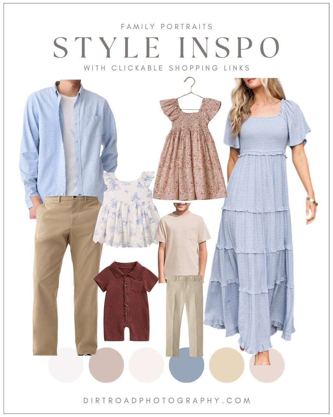 Dusty blue and florals—classic and refined outfits for family pictures that always work.

Perfect for moms and minis, too!

#ltkstyleguide #springoutfits #familyphotolooks

#LTKFamily #LTKKids #LTKStyleTip