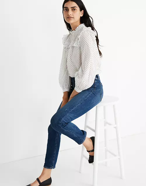 The High-Rise Slim Boyjean in Barksdale Wash | Madewell