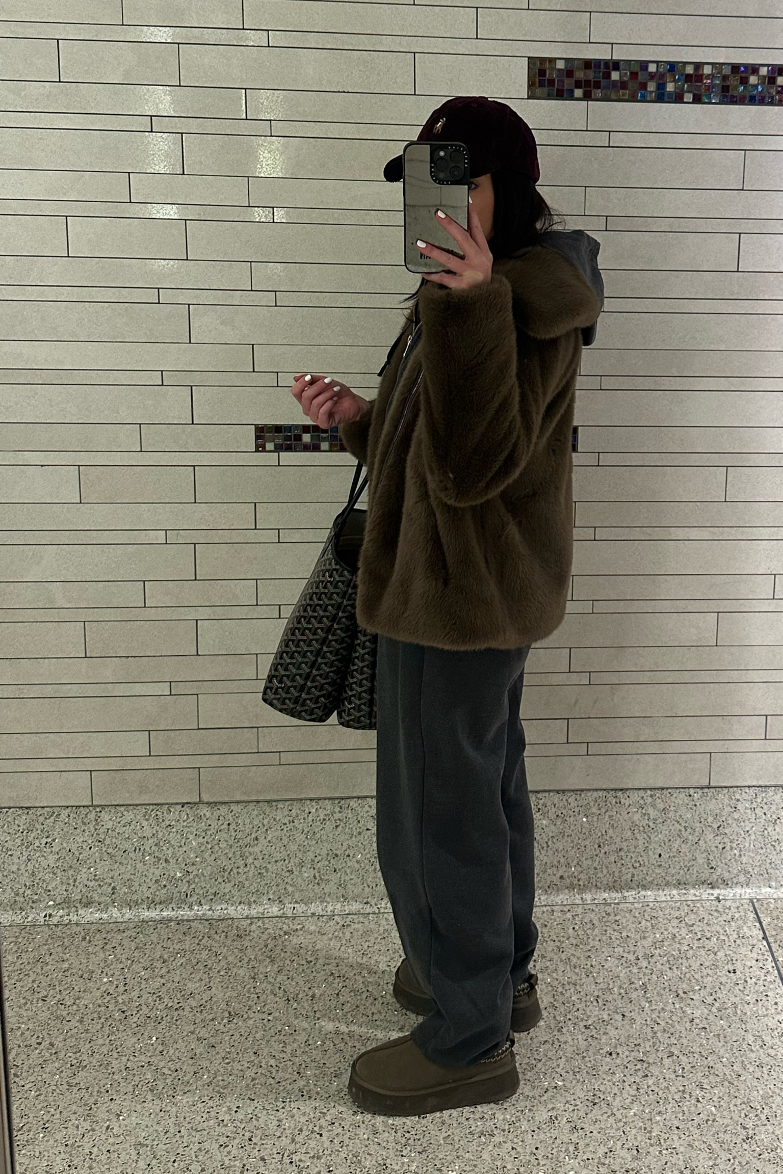 Comfy travel 
🤍
Faux fur jacket- xs ON SALE 

faux fur zip jacket, travel look, airport outfit, Zara, Nordstrom, knit set, Ralph Lauren, goyard, Ugg Tazz 

#LTKStyleTip #LTKTravel #LTKSeasonal