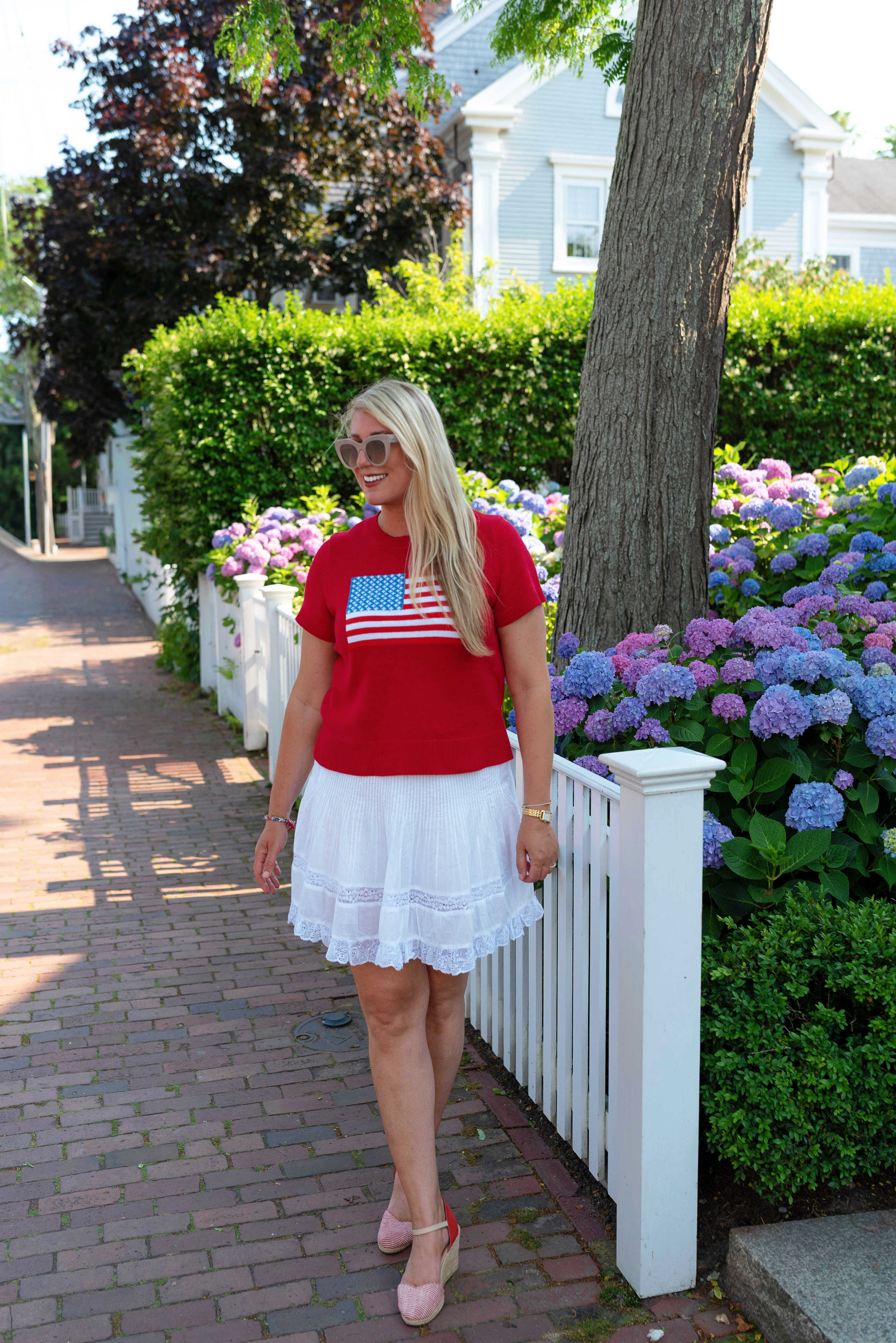 The Americana Short Sleeve Sweater | Sail to Sable