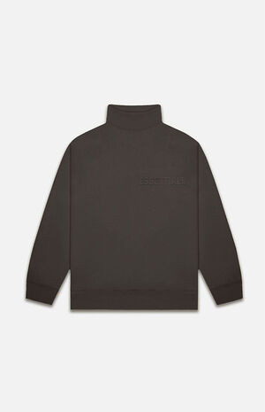 Essentials Fear Of God Off Black Mock Neck Sweatshirt | PacSun | PacSun