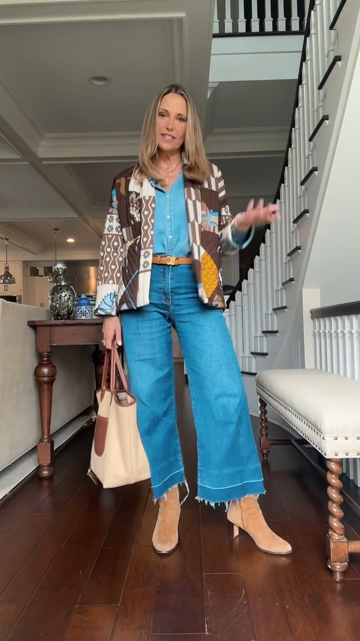 Lunch date OOTD in classic equestrian theme! s

#LTKMidsize #LTKOver40