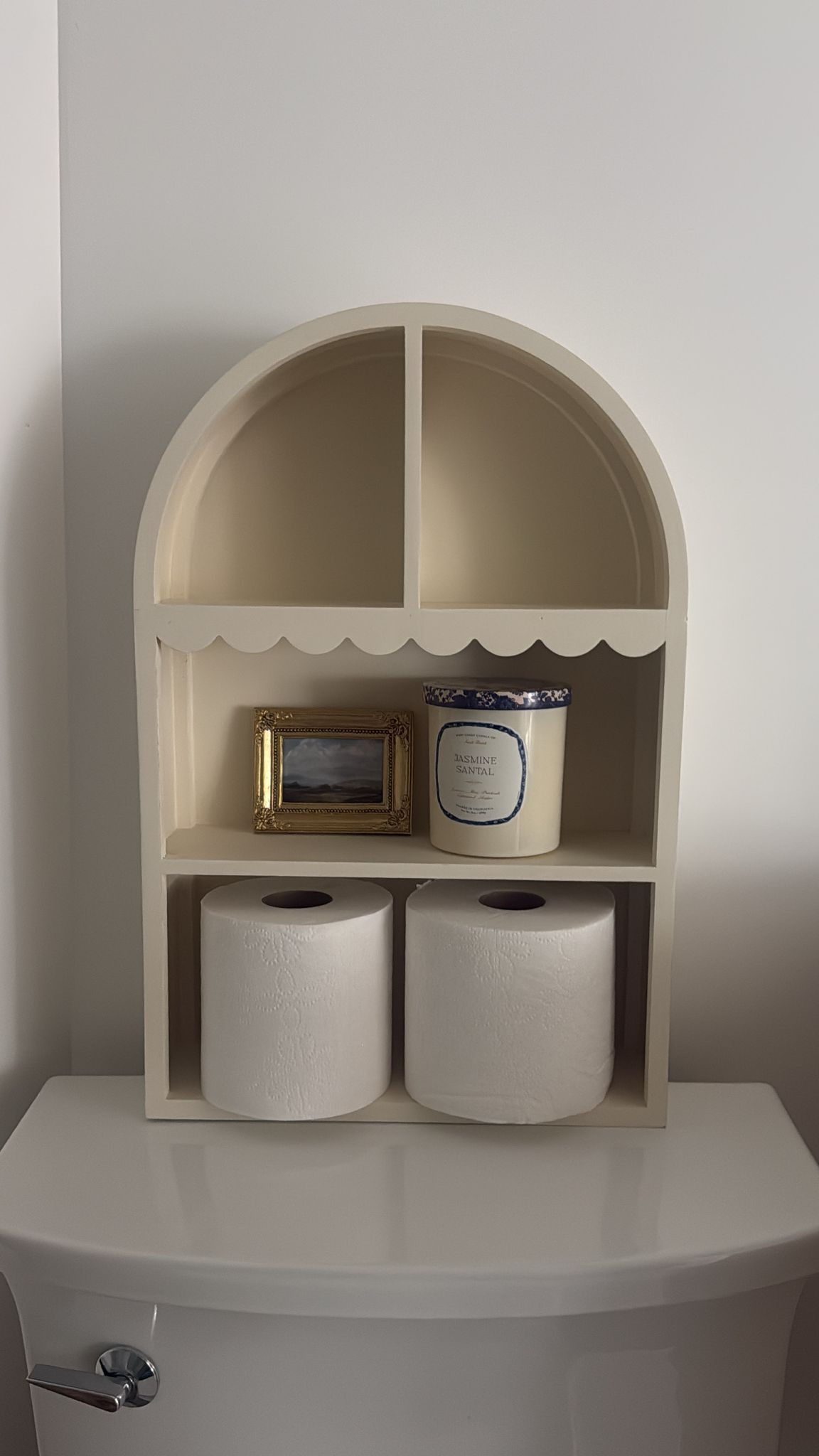 This shelf is SO darling and so affordable. I'm styling it in my bathroom, but it would be perfect for a little girl's room, a kitchen, or a laundry room- the possibilities are endless!!! 

 #LTKHome