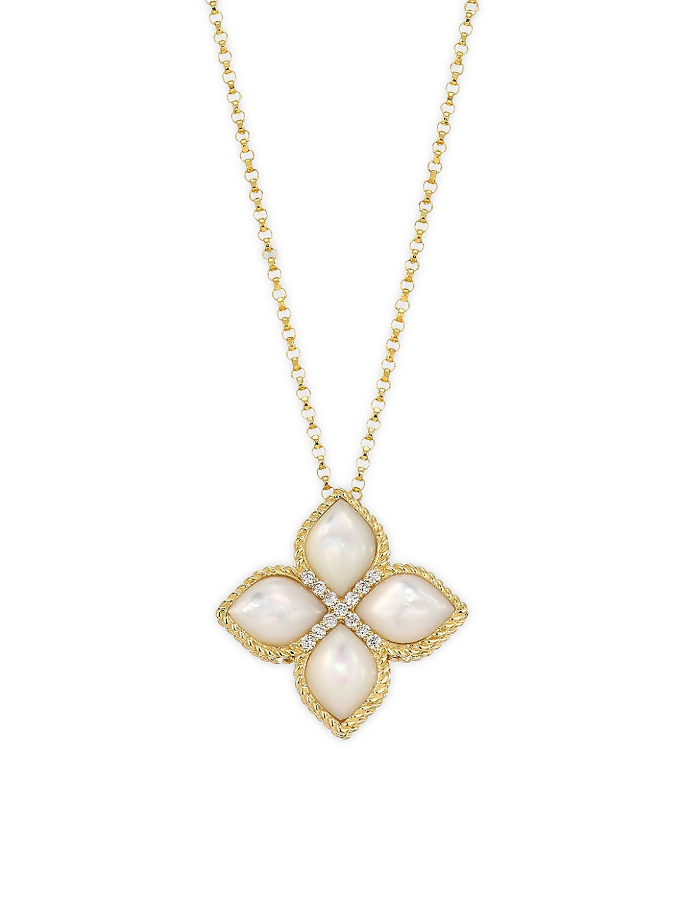 Women's Venetian Princess 18K Yellow Gold, Diamonds & Mother-of-Pearl Pendant Necklace - Venetian Princess | Saks Fifth Avenue