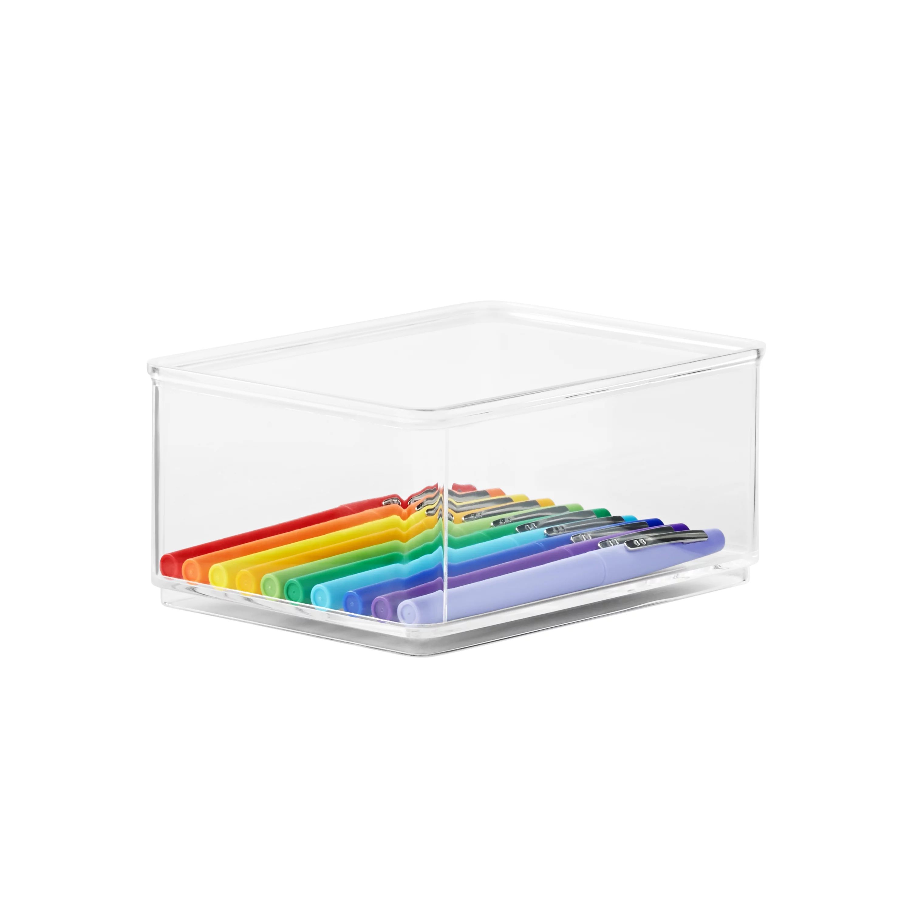 The Home Edit Medium 4- Piece Insert Bins Cabinet Organizer, Clear, 6.24" x 4.68" x 2.95" | Walmart (US)